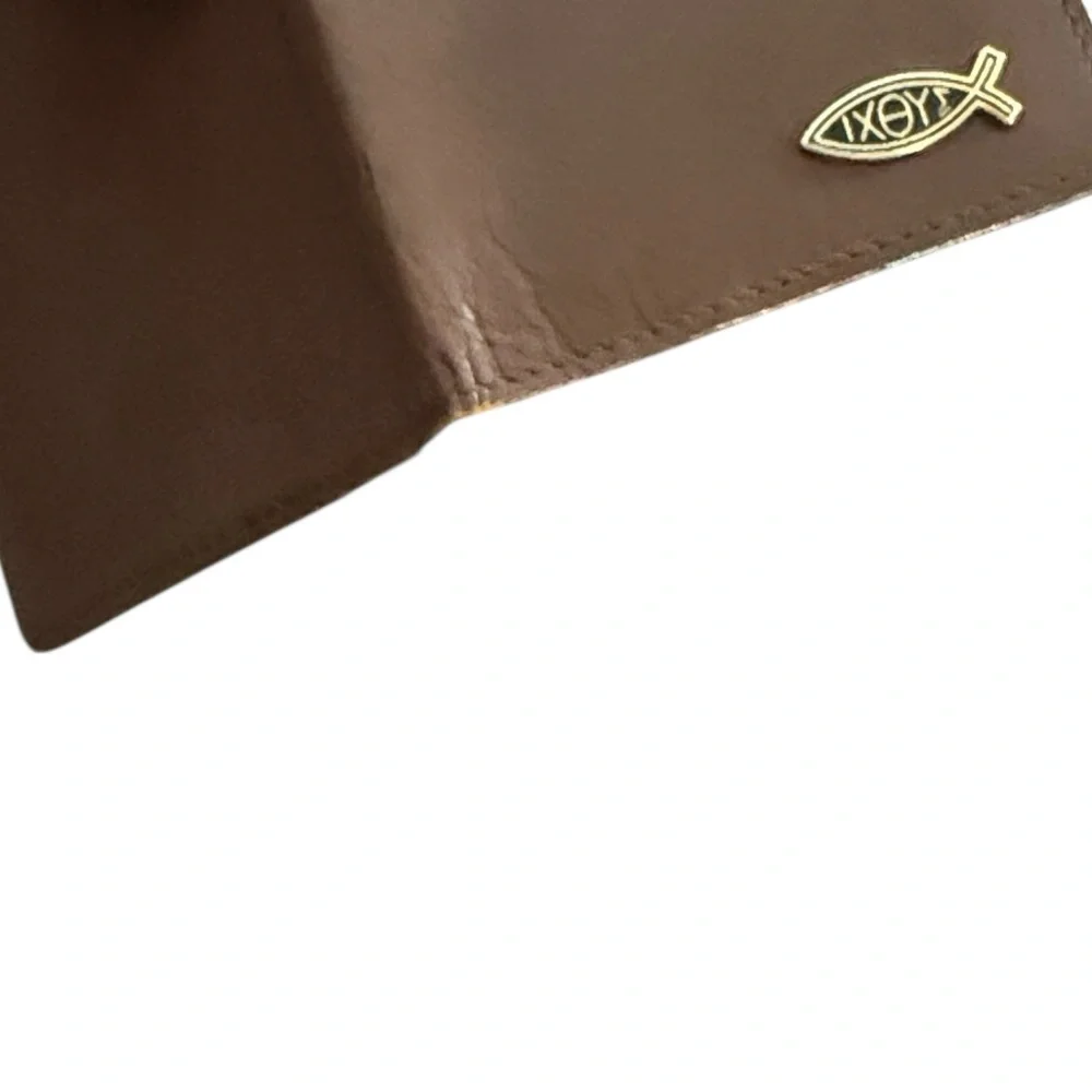 ZEP-PRO Ichthys Christian Fish Roper Crazy Horse Leather Wallet.
